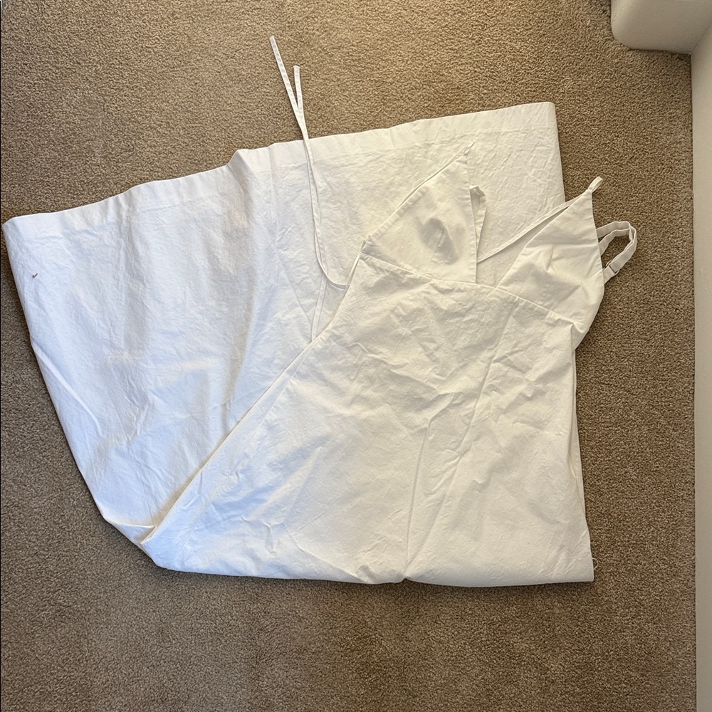 Zara White Backless Dress